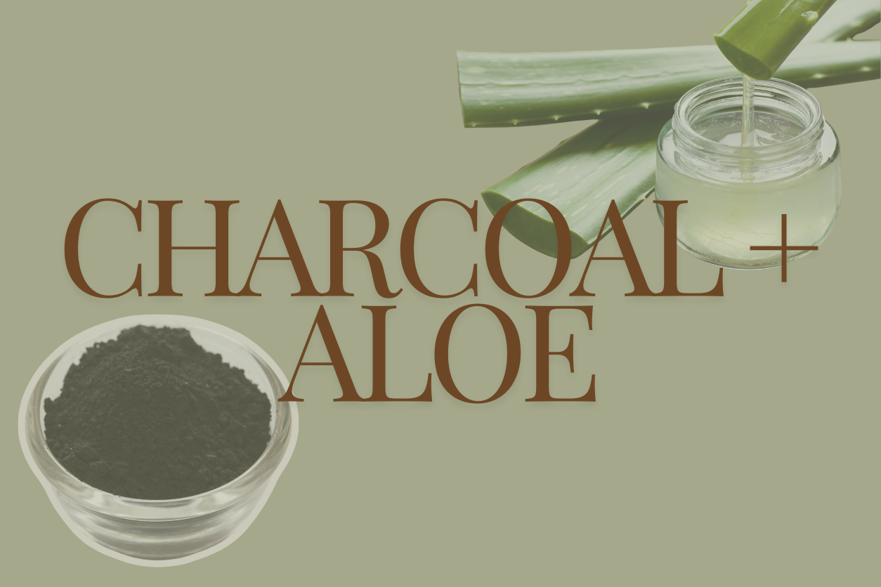 charcoal and aloe mask