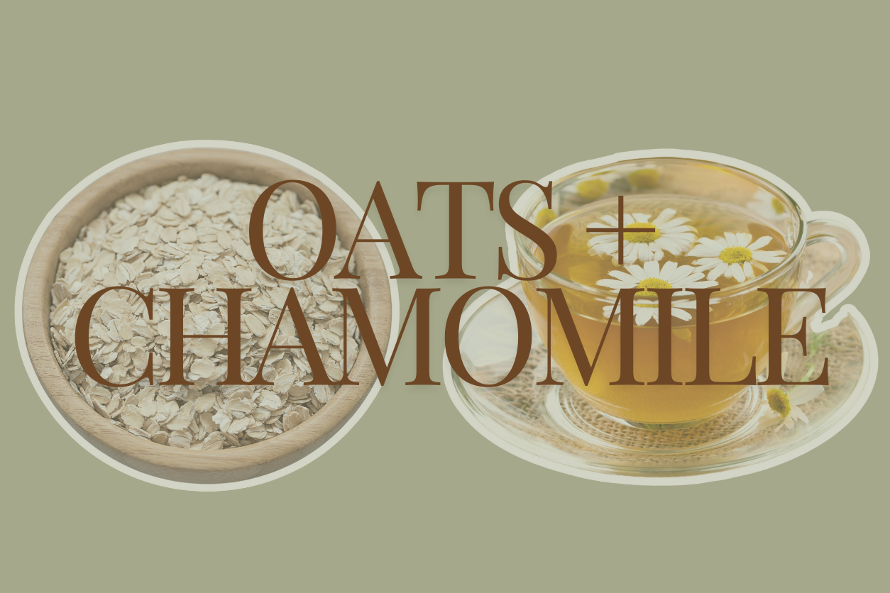 oats and chamomile face mask