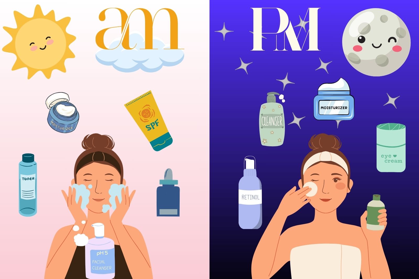 AM vs. PM Skincare The Best Routine for Glowing Skin ⋆ IntoTheGlossier